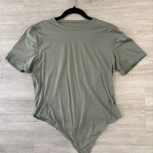 Sleek Olive Green Women's Bodysuit